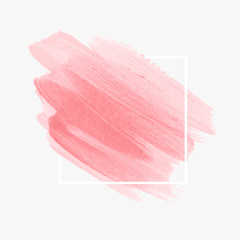 Logo brush painted watercolor background vector. Perfect design for headline and sale banner. 