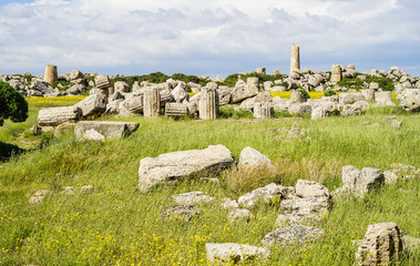 Römischer Tempel  Ruine Selinunt Sizilien