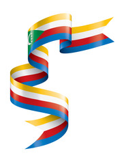 Comoros flag, vector illustration on a white background