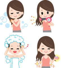 ヘアケア　女性　セット