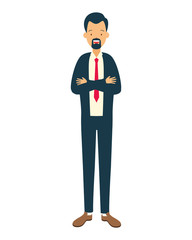 Obraz premium businessman character avatar
