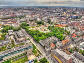 K&ouml;nigsplatz M&uuml;nchen Luftbild HDR