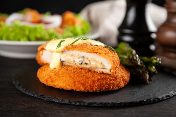 Cordon bleu and chicken nuggets