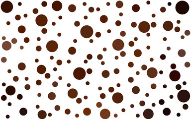 Dark Orange vector  pattern with spheres.