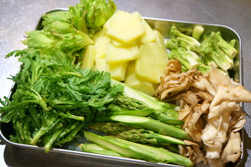 Fried Wild vegetables cuisine Tempura