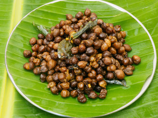Traditionally cooked Indian peas, Kochi, Kerala, India