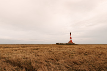 Fototapeta na wymiar Lighthouse Westerheversand