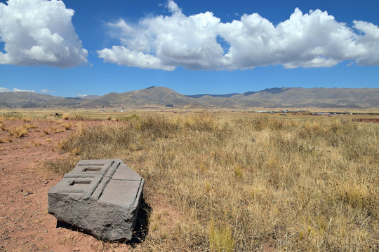 Ruins Of Pumapunku Or Puma Punku