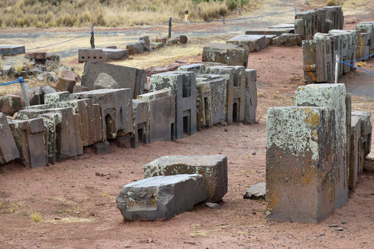 Ruins of Pumapunku or Puma Punku