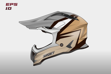 Helmet wrap motorcycle design vector . Eps 10 