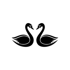 Two black swan logo