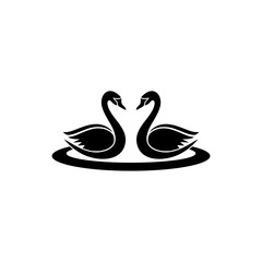 Two black swan logo