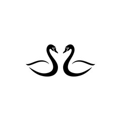 Two black swan logo