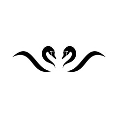 Two black swan logo