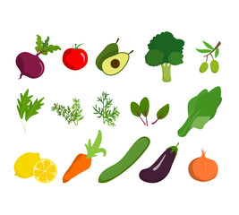 Vegetables organic Healthy farm food and Vegan Natural bio product.