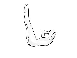 PILATES Double Leg stretch 2