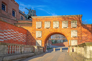 Fototapeta na wymiar Wawel castle, city of Krakow, Poland