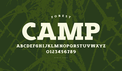 Slab serif font in classic style