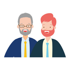 two men diversity characters