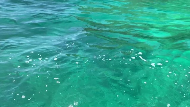 Beautiful turquoise water movement background 