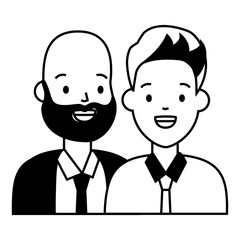 two men diversity characters