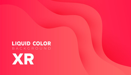 Plastic liquid gradient waves sale banner template