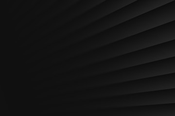 3D Black Clear Blank Subtle Pure Geometrical Abstract Background In Ultra High Definition Quality. Dynamic Growth Up Perspective. Conceptual Technology Illustration. Minimalist Wallpaper