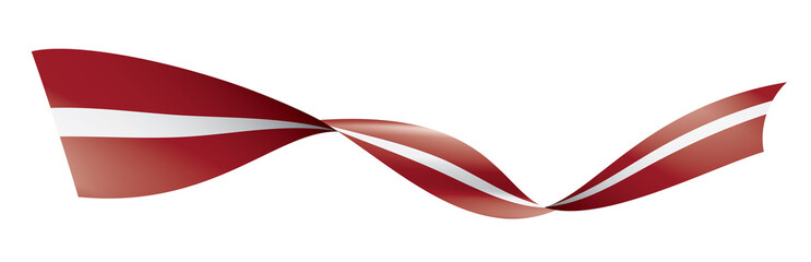 Latvia flag, vector illustration on a white background