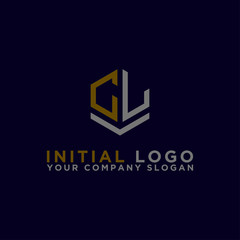 CL Design logo letter, linear style business logo design. - Vector