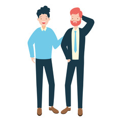 two men diversity characters