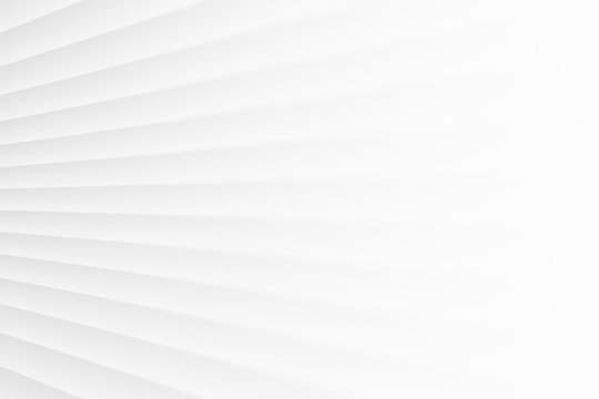 White Abstract Clear Blank Subtle Geometrical Background In Ultra High Definition Quality. Light Colorless Empty Skew Wall. 3D Conceptual Technological Illustration. Minimalist Wallpaper
