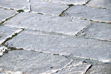 ground floor perspective old vintage stones walk surface wallpaper structure texture background backdrop