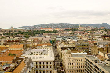 Fototapeta na wymiar Panoramic view of the city streets.Budapest. Hungary.