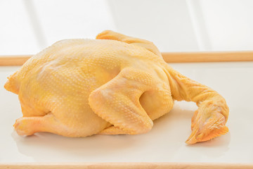 gutted homemade chicken