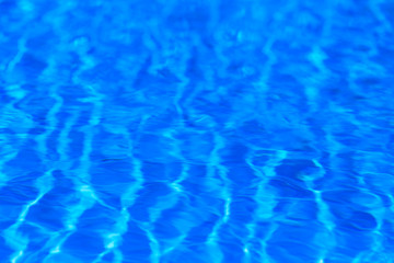 Blue ripped water in swimming pool