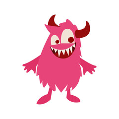 cute monsters on with white backgrounds