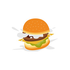 Hamburger cooking. Set of ingredients for burger . 