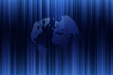 Global network connection.Business concept and internet technology.Technology background . Vector Illustration