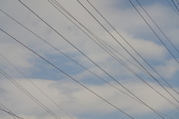 Fototapeta premium Power line transportation