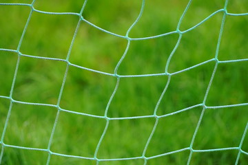 Background net mesh socer field