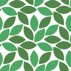 Leaves Pattern. Floral seamless pattern for wrapping, fabric, paper and wallpaper. Endless Background.