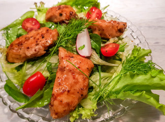 Gebratene Hühnerbrustfilet