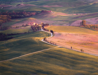 tuscany val d'orcia landscape italy