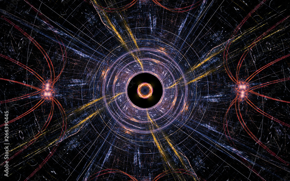 Fototapete digital generated image in the form of abstract geometric shapes of various shades and colors for us