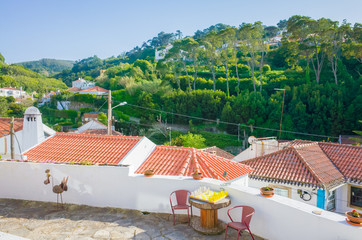 Houses at Mountain Area of Sintra, Portugal