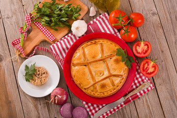 Spanish tuna pie.