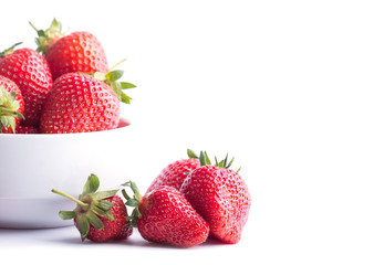 Strawberry isolated on white background. Clipping Path