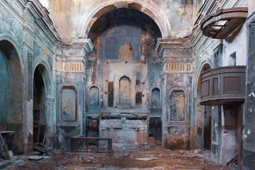Romagnano al Monte, a ghost town in the province of Salerno in Campania, Italy