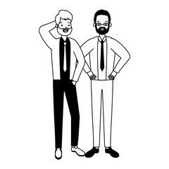 two men diversity characters