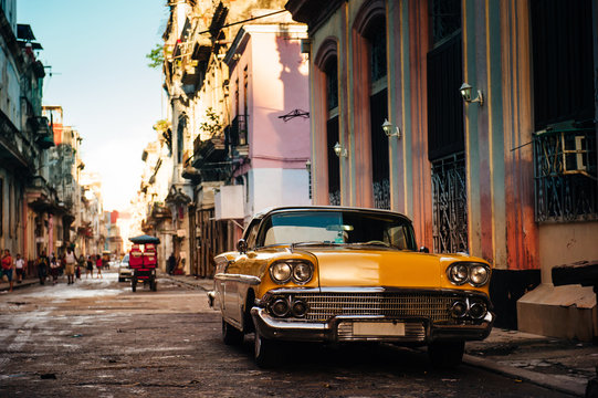 Old car in the street of Havana
